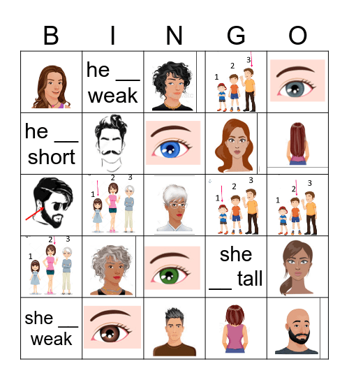 Appearance Bingo Card