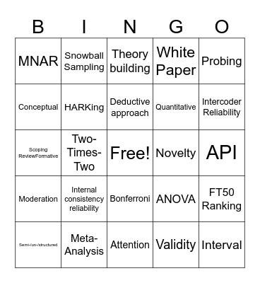 MMAC Bingo Card