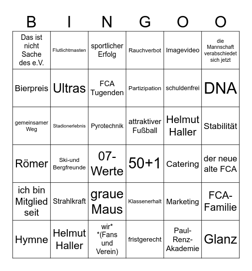 TEXTILVIERTEL präsentiert:  JHV 2025 Bingo Card