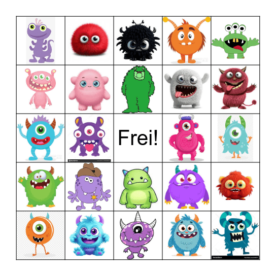 Monster Ich Habe Es! Bingo Card