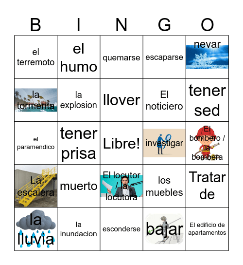 Realidades 2 5A Bingo Card
