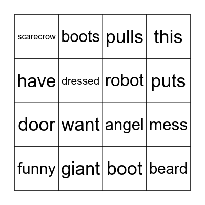 What a Mess!! Bingo Card