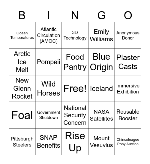 CNN 10 11/17/25 Bingo Card