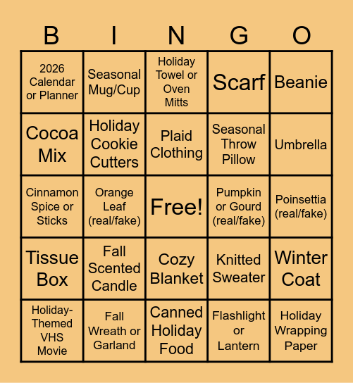 TCAT All-Hands! Bingo Card