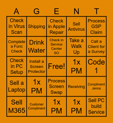 GEEK SQUAD BINGO Card