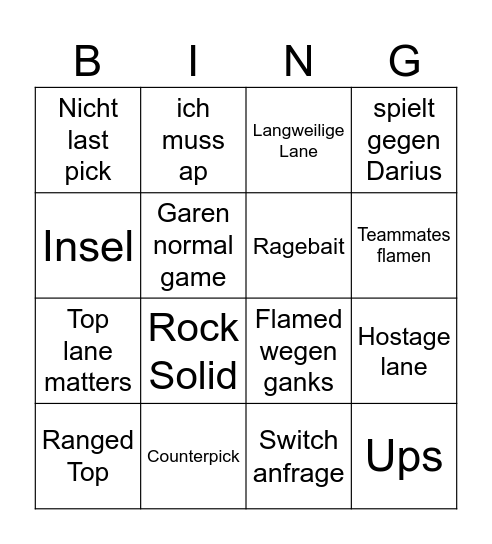 Jeton Bingo Card