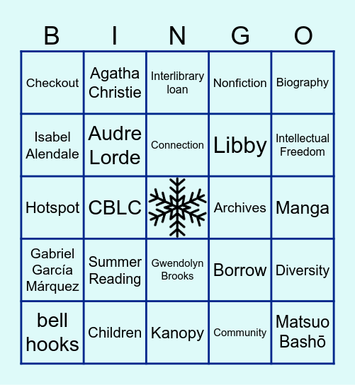 INDY PL 2025 WINTER PARTY Bingo Card