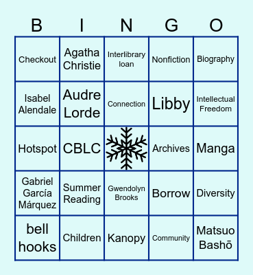 INDY PL 2025 WINTER PARTY Bingo Card