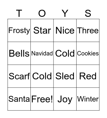 Pyramid Christmas 2016 Bingo Card