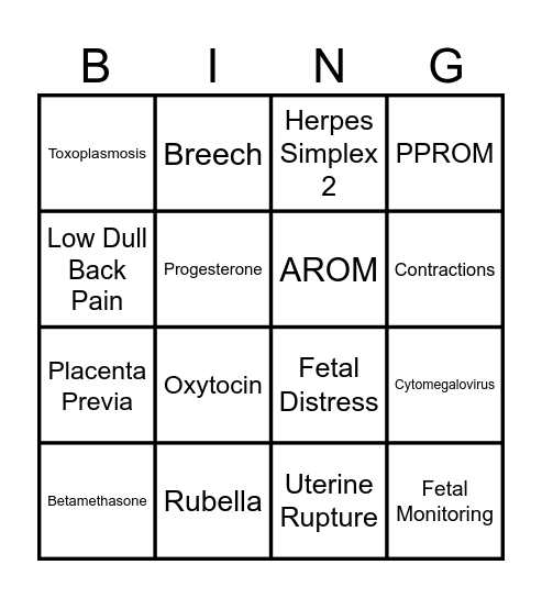 Reproduction Conections Bingo Card