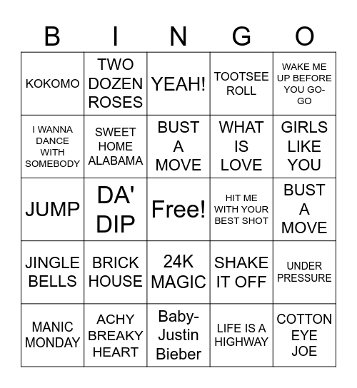 WEAVER CHRISTMAS PARTY Bingo Card
