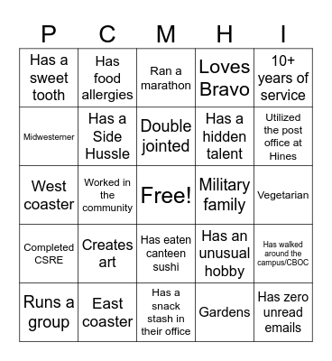 2025 Retreat Bingo Card