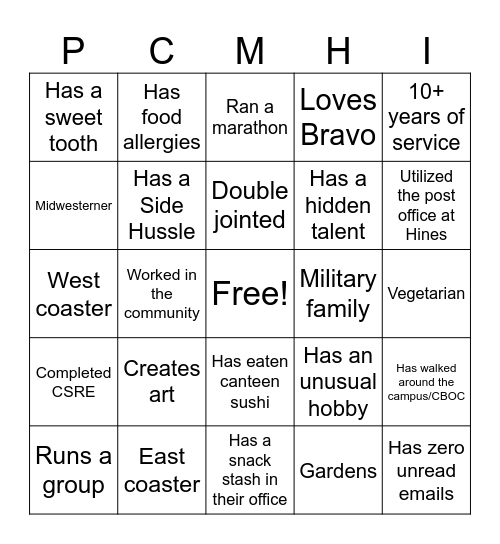 2025 Retreat Bingo Card