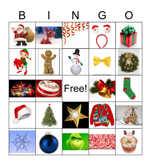 Christmas Bingo! Bingo Card