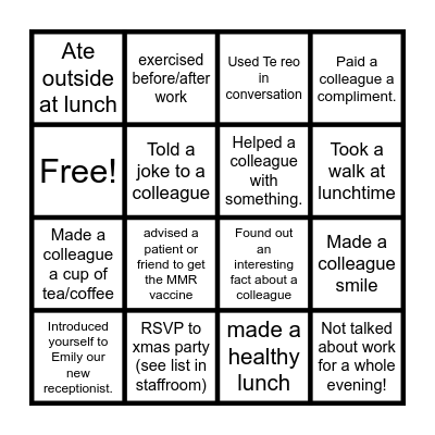 MEMC BINGO!! Bingo Card