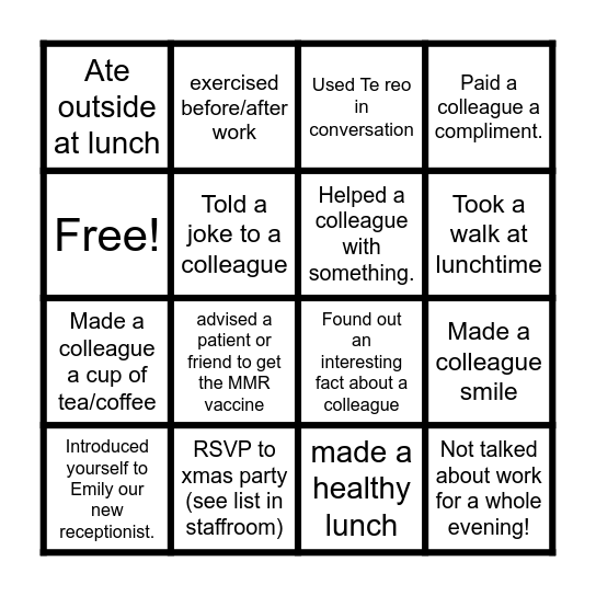 MEMC BINGO!! Bingo Card