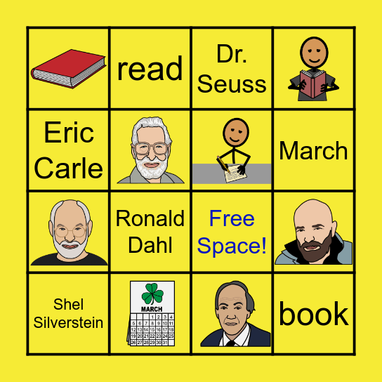 Reading Month Bingo Card