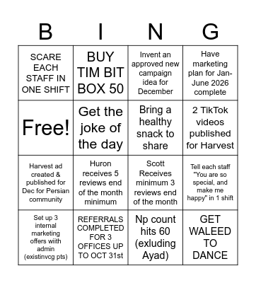PHIL BINGO CARD! Bingo Card
