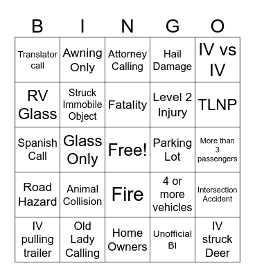 Integon Bingo Card