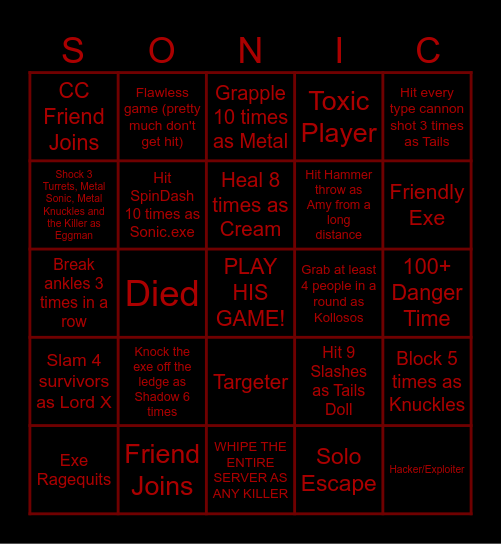 The Disaster Bingo Card