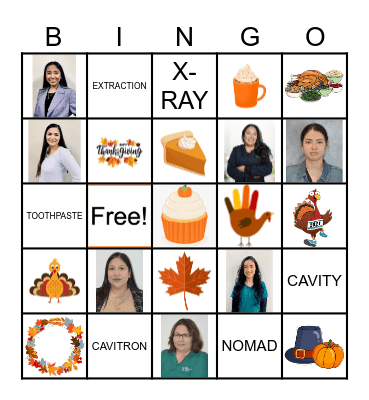 Thanksgiving Bingo Card
