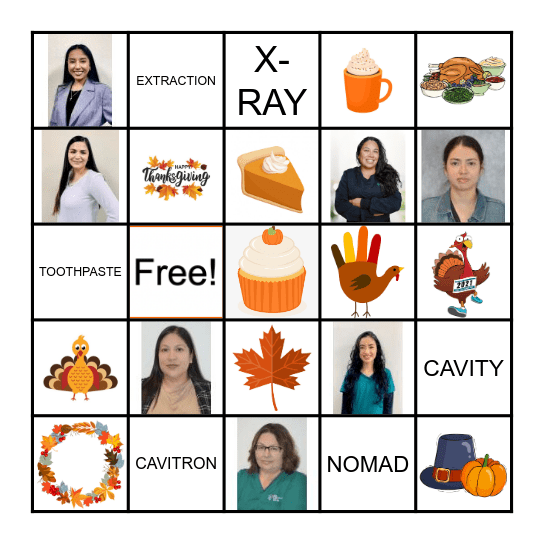 Thanksgiving Bingo Card