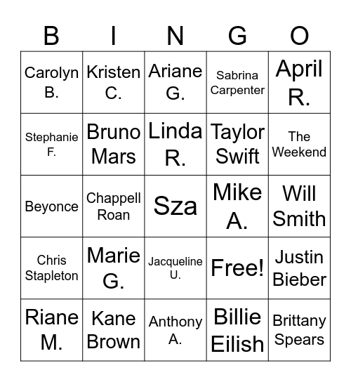 Baby Pic Bingo! Bingo Card