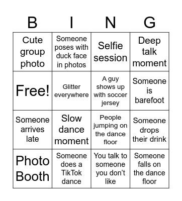Birthday Bingo Card