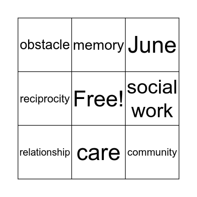 Westminster Canterbury Bingo Card