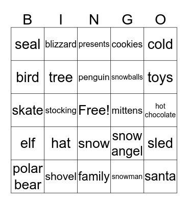 Christmas Bingo Card