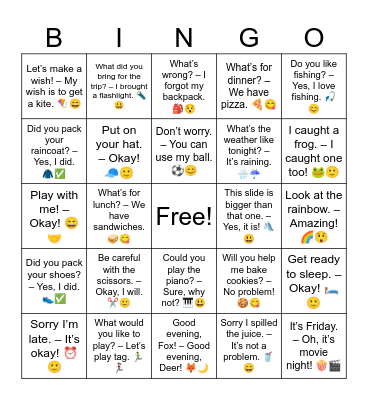 B5 Full Review 1 Bingo Card