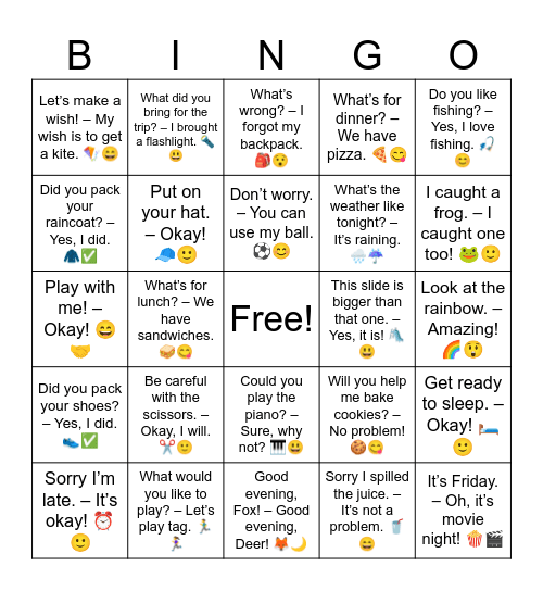 B5 Full Review 1 Bingo Card