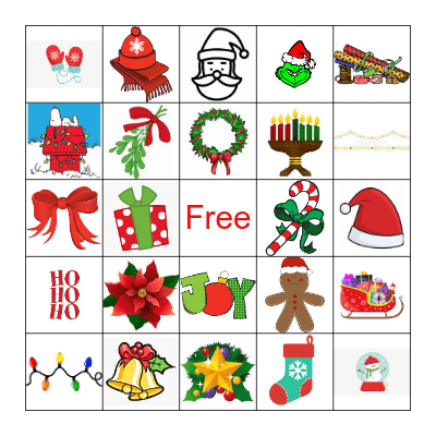 Holiday Bingo Card
