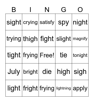Bingo Card