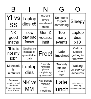 GenBingo Card