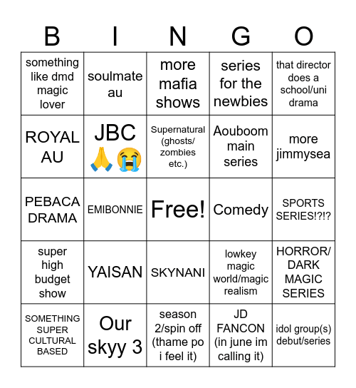 Annual Bingo 2026 (Blue Company) Bingo Card