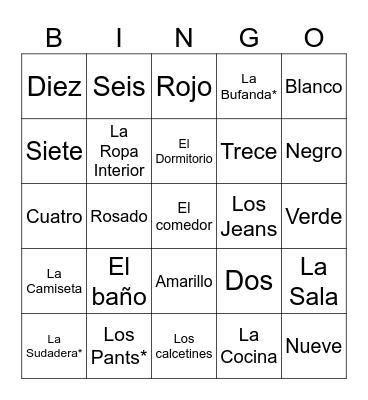 Moving In / Shopping With the Boys Bingo Card