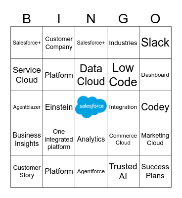 Dreamforce Bingo Card