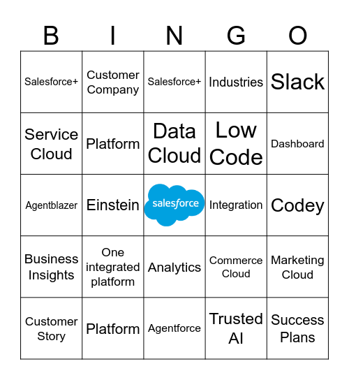 Dreamforce Bingo Card
