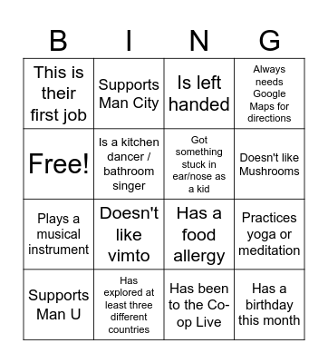 YJ Bingo! Bingo Card
