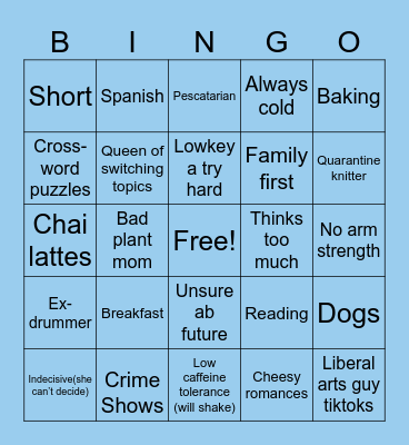 Autumn Bingo Card