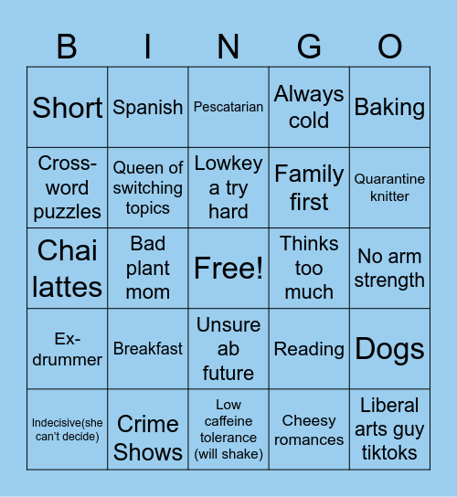 Autumn Bingo Card