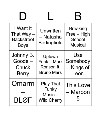 Dollars Live Bingo Card