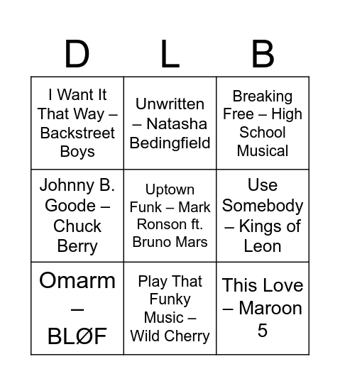 Dollars Live Bingo Card