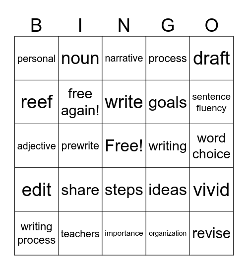Live Bingo Card