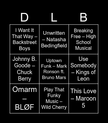 Dollars Live Bingo Card