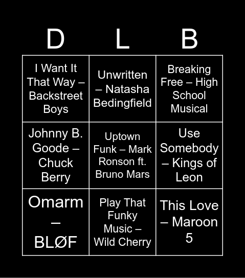 Dollars Live Bingo Card