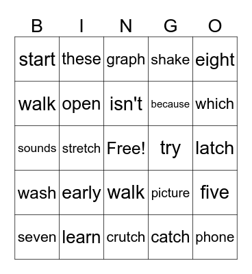 November 24 Bingo Card