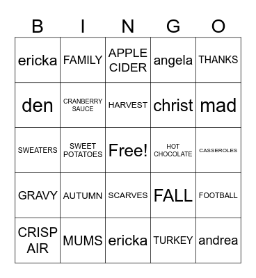 COULBOURN DEPT Bingo Card