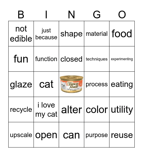 can-can Bingo Card